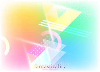 flat minimal geometric background dynamic shapes vector image