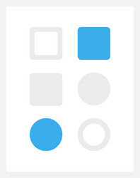 geometrical frame ui element template vector image