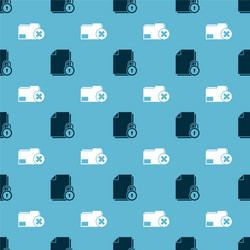 Set document and lock delete folder vector