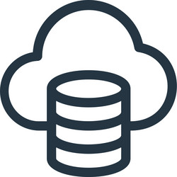 backup icon editable stroke linear vector image