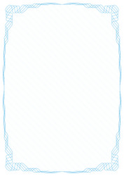 Blue frame border with security protective grid vector