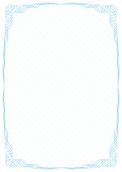 Blue frame border with security protective grid vector