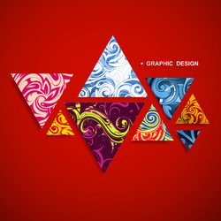 Geometric Triangle Pattern vector