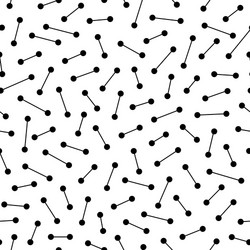 monochrome simple seamless pattern lines and dots vector image