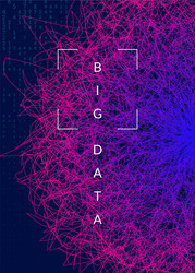 visualization background technology for big data vector image