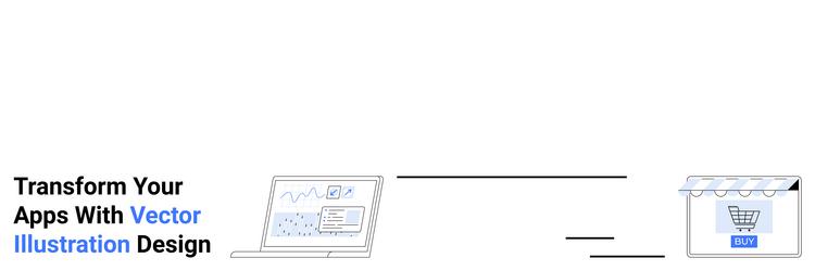 digital app transformation design with analytics vector image