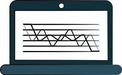 graph chart icon image vector image