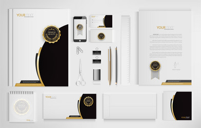 set office documents for business include vector image