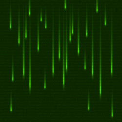green matrix effect with binary code abstract vector