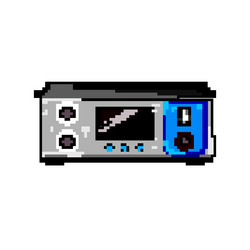 audio digital amplifier game pixel art vector