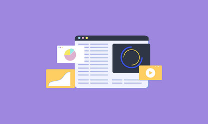 data analytics seo optimization dashboard vector image