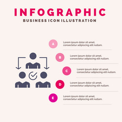 assignment delegate delegating distribution solid vector image