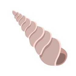 Seashell isolated on white background Royalty Free Vector