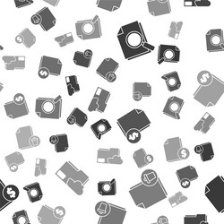 set document with search delete file vector image