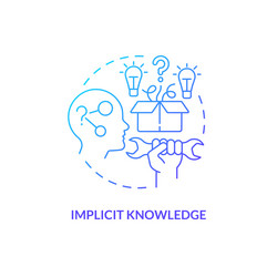 2d gradient implicit knowledge linear icon concept vector