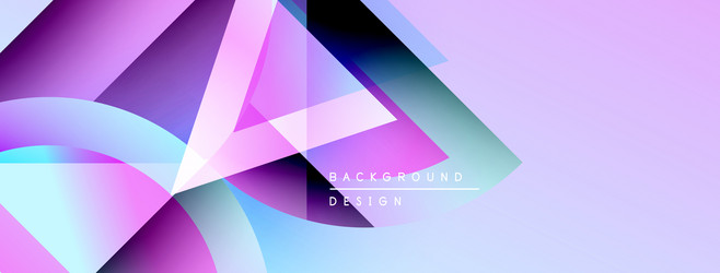 abstract geometric shapes overlap creating vector image
