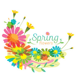 Composition 3d spring season background Royalty Free Vector