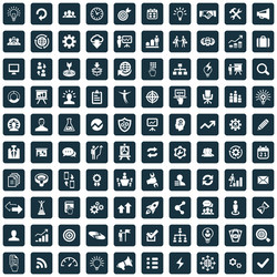 solution 100 icons universal set for web and ui vector image