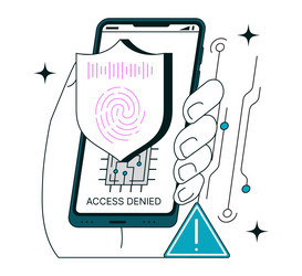 access control system based on artificial vector image