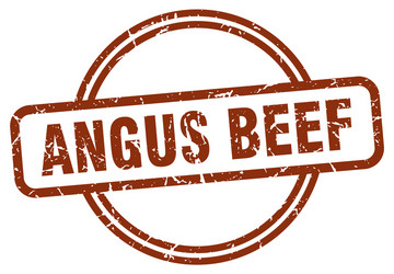 Angus beef stamp Royalty Free Vector Image - VectorStock