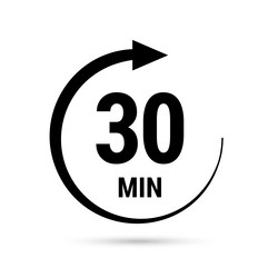 isolated with timer vector image