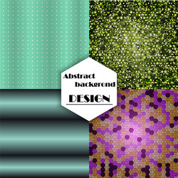set of geometric pattern abstract background vector image