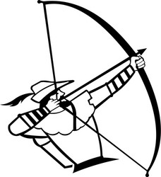 Archery logo vector