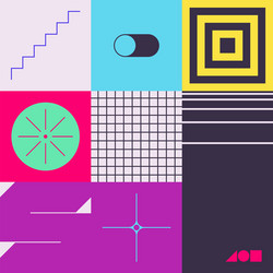 retro future abstract pattern vector image