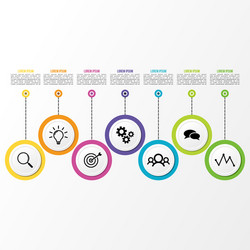 infographic design template with options steps vector image