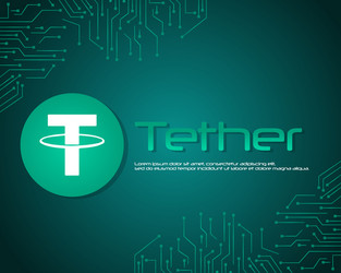 Tether style blockchain background collection vector