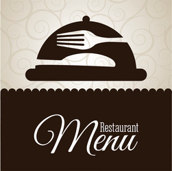 menu design over pattern background vector image