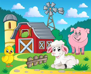 Farm theme image 7 Royalty Free Vector Image - VectorStock