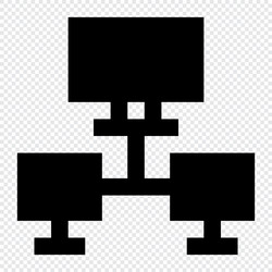 computer networking icon internet technology vector image