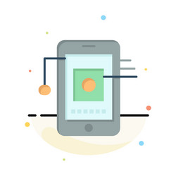 mobile cell hardware network abstract flat color vector image
