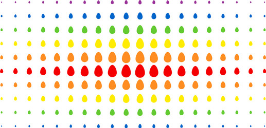 egg spectrum halftone array vector image