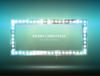 shiny frame on the soft background with greeting vector image