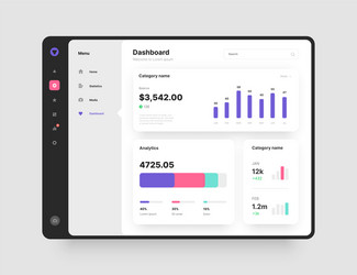 wireframes screens dashboard ui and ux kit design vector image