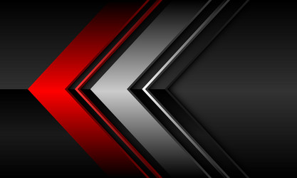 Abstract red arrow overlap black white Royalty Free Vector