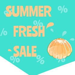 Juicy jelly sale banner fresh summer vector