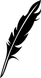 Blue feather Royalty Free Vector Image - VectorStock