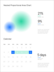 infographic elements ui and ux kit with big data vector image