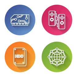 Set line ram random access memory gamepad hard vector
