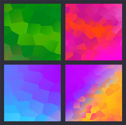 a set multicolor polygon triangle triangular vector image