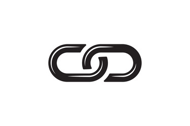 chain link icon connection sign linked interface vector image