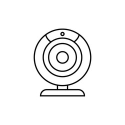 web camera icon thin line for and mobile vector image