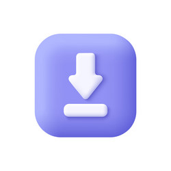 Download & Upload Arrows Button vector image