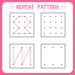 Educational Pattern Recognition Games vector image