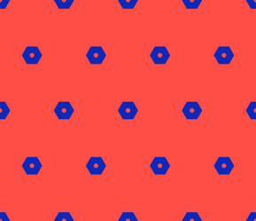 minimalist geometric seamless pattern with hex vector image