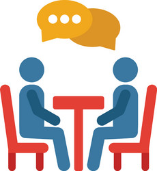 negotiation icon simple element from soft skills vector image