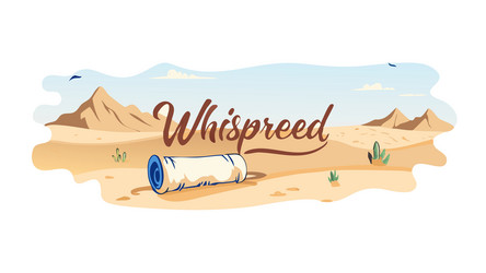 whispered scroll in desert ancient secrets vector image